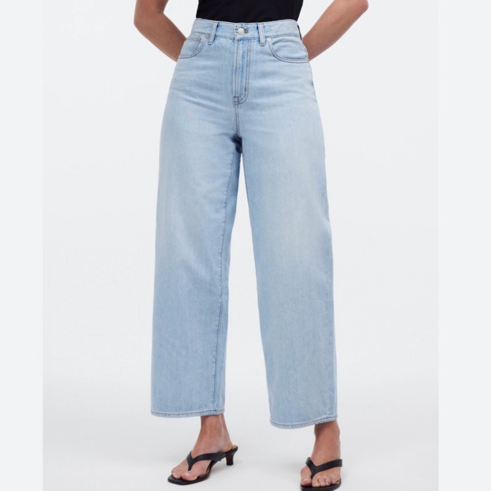 Madewell The Curvy Perfect Vintage Wide-Leg Crop Jean